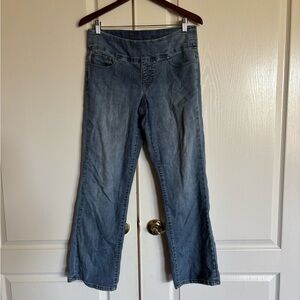 Jag Jeans Paley pull on jeggings stretch boot leg cut medium wash size 8 petite